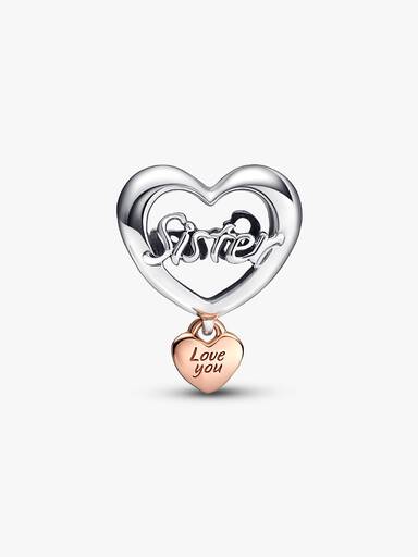 Love You Sister Heart Charm - Image 5