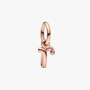 FINAL SALE - Letter R Script Alphabet Dangle Charm