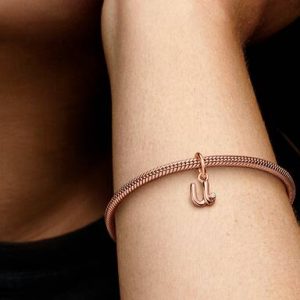FINAL SALE - Letter U Script Alphabet Dangle Charm