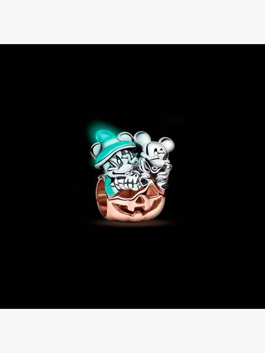 FINAL SALE - Disney Mickey Mouse & Minnie Mouse Halloween Pumpkin Charm - Image 5