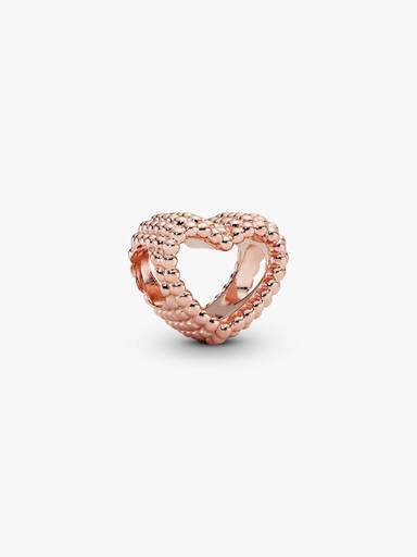 Beaded Open Heart Charm - Image 2
