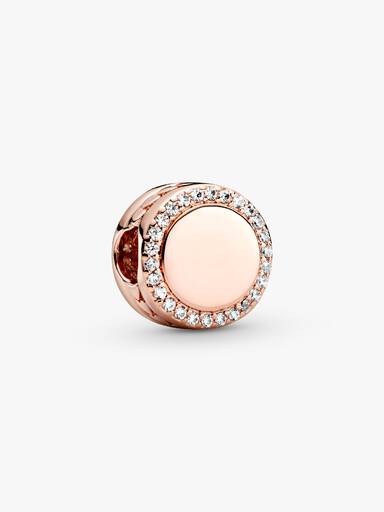 Engravable Sparkling Button Charm - Image 2