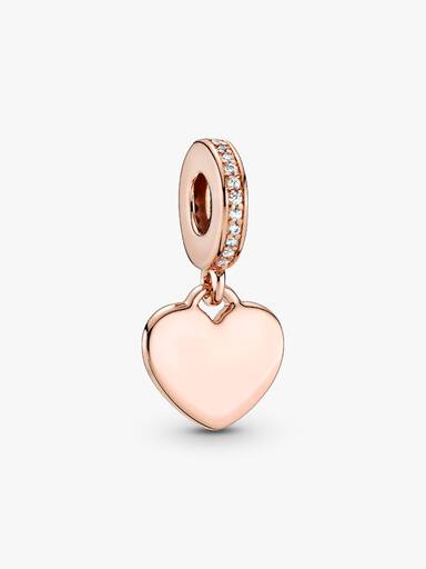 Engravable Heart Tag Dangle Charm - Image 2