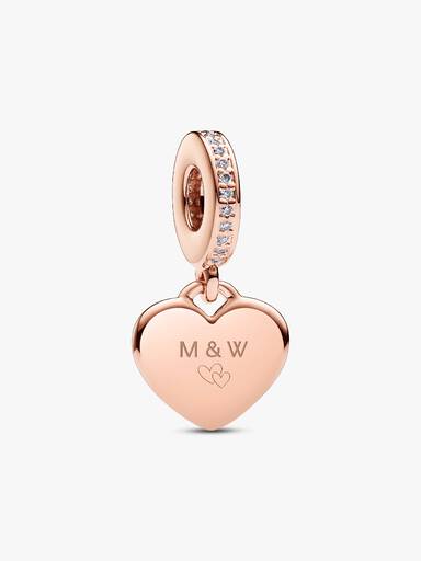 Engravable Heart Tag Dangle Charm - Image 4