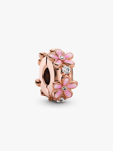 Pink Daisy Spacer Clip Charm - Image 2