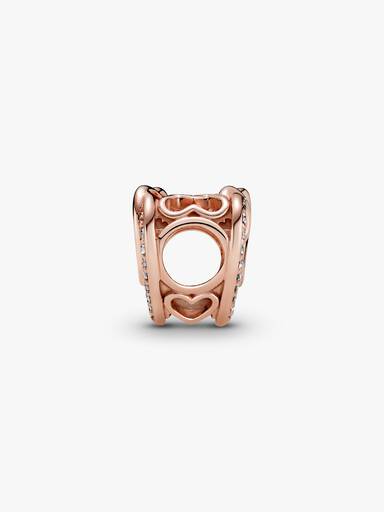 Sparkling Entwined Hearts Charm - Image 4