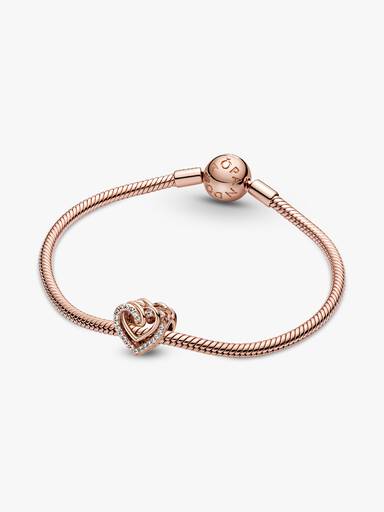 Sparkling Entwined Hearts Charm - Image 5