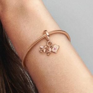 Airplane, Globe & Suitcase Triple Dangle Charm