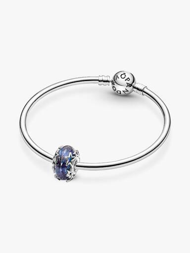 Galaxy Blue & Star Murano Charm - Image 5