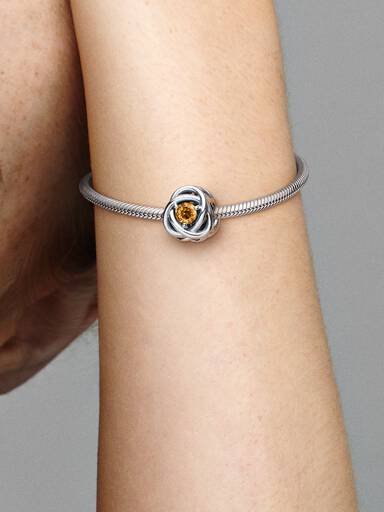 FINAL SALE - November Honey Eternity Circle Charm