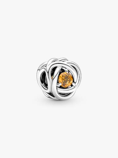 FINAL SALE - November Honey Eternity Circle Charm - Image 2