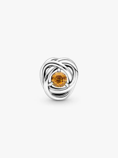FINAL SALE - November Honey Eternity Circle Charm - Image 4