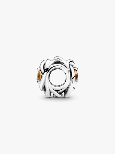 FINAL SALE - November Honey Eternity Circle Charm - Image 5