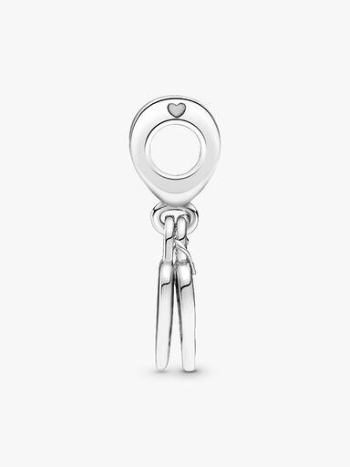 Rose Heart Padlock Dangle Charm - Image 4