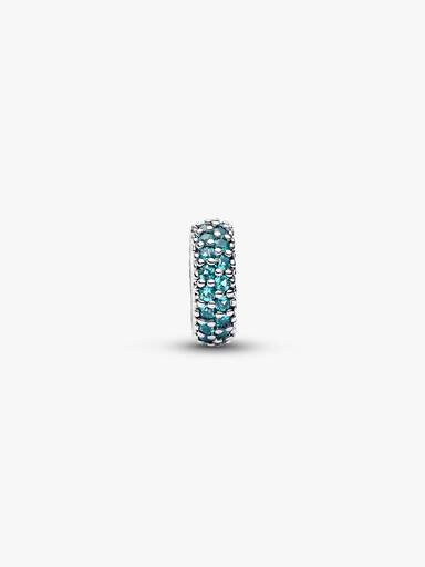 Ice Blue Stone Spacer Charm - Image 5