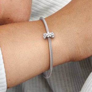 White Daisy Flower Spacer Charm