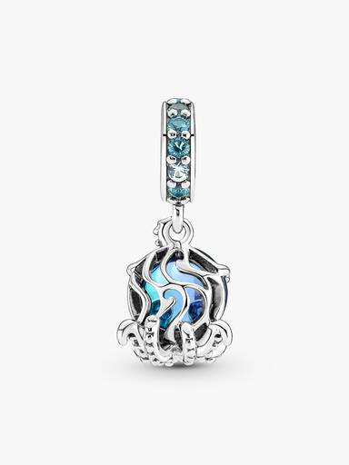 Murano Glass Cute Octopus Dangle Charm - Image 6