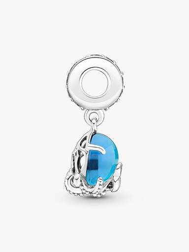 Murano Glass Cute Octopus Dangle Charm - Image 5