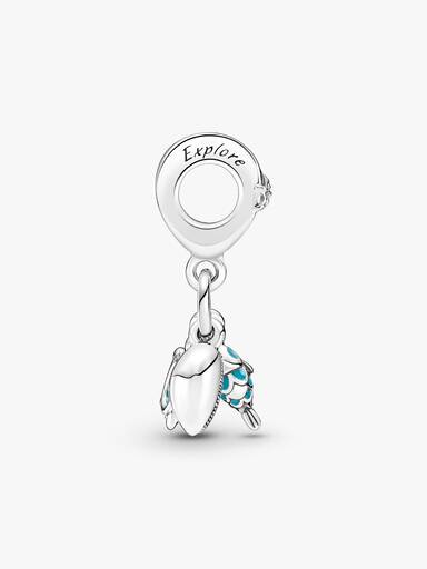 Fish, Sea Turtle & Conch Triple Dangle Charm - Image 6