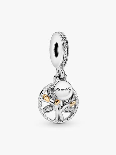 Sparkling Family Tree Dangle Charm - Image 2