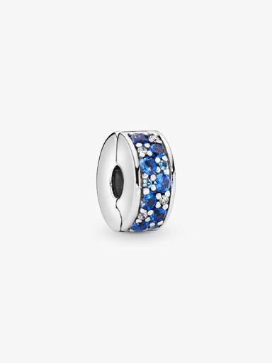 Blue Pavé Clip Charm - Image 2