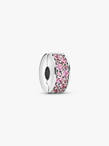 Pink Pavé Clip Charm - Image 2