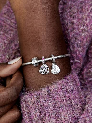 Clear Sparkling Row Clip Charm - Image 5