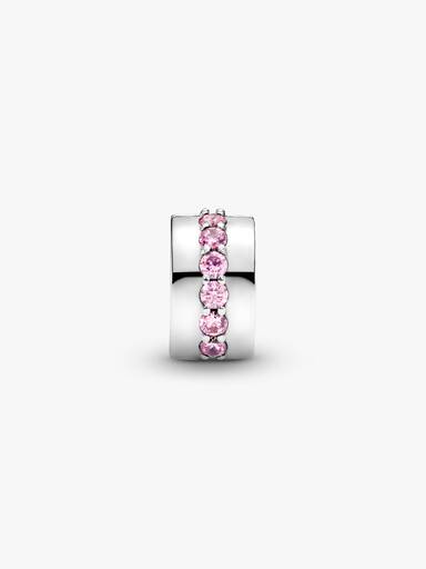 Pink Sparkling Row Clip Charm - Image 6