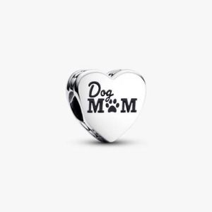 Engravable Dog Mom Heart Charm