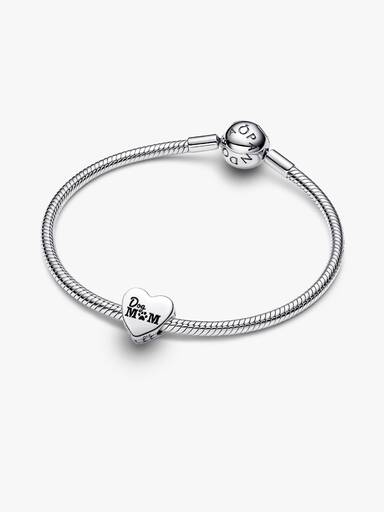 Engravable Dog Mom Heart Charm - Image 2