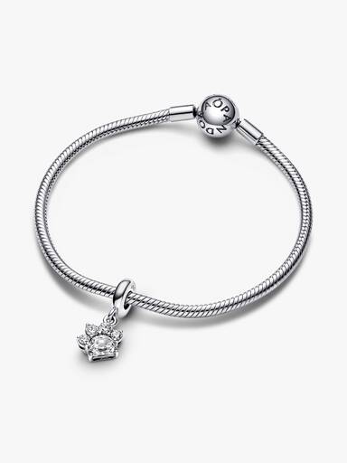 Sparkling Pet Paw Print Dangle Charm - Image 5