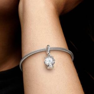 Snowflake Snow Globe Dangle Charm