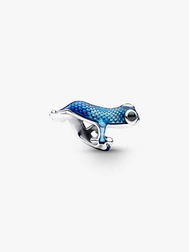 Metallic Blue Gecko Charm - Image 4