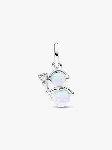 Opalescent Snowman Dangle Charm - Image 5