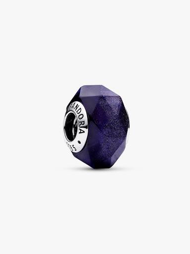 Faceted Blue Murano Glass Charm - Image 2