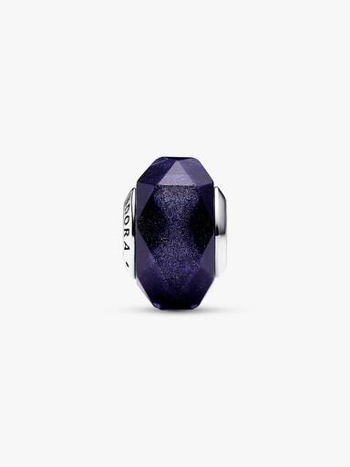 Faceted Blue Murano Glass Charm - Image 5