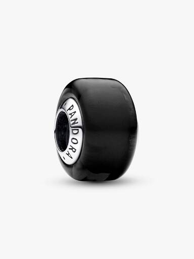Black Mini Murano Glass Charm
