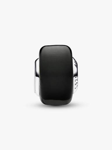 Black Mini Murano Glass Charm - Image 2