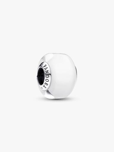 White Mini Murano Glass Charm - Image 2