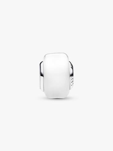 White Mini Murano Glass Charm - Image 5