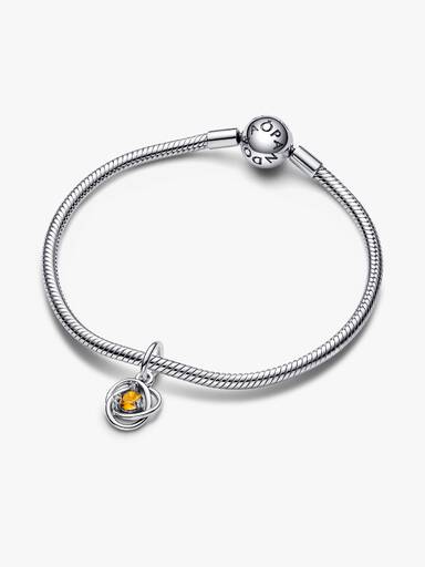 FINAL SALE - Honey Eternity Circle Dangle Charm - Image 4