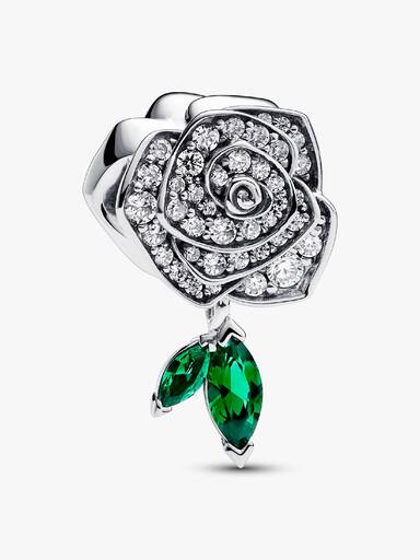 Sparkling Rose in Bloom Charm - Image 2