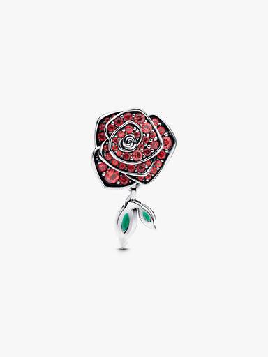 Sparkling Rose in Bloom Charm - Image 6
