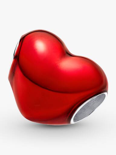 Metallic Red Heart Charm - Image 3