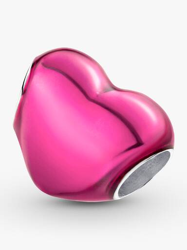 Metallic Pink Heart Charm - Image 6