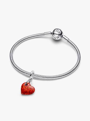 Opalescent Red Heart Dangle Charm - Image 6