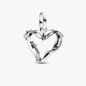 Wire Heart Medallion Charm