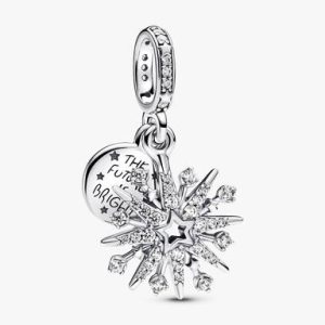 Sparkling Firework Double Dangle Charm