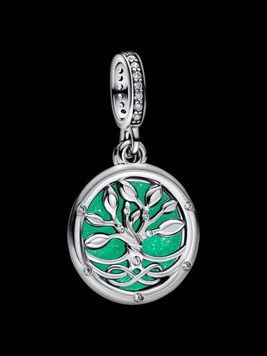 Glow-in-the-dark Infinity Tree Double Dangle Charm - Image 3