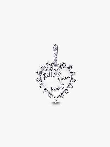 Spinnable Arrow Heart Dangle Charm - Image 3